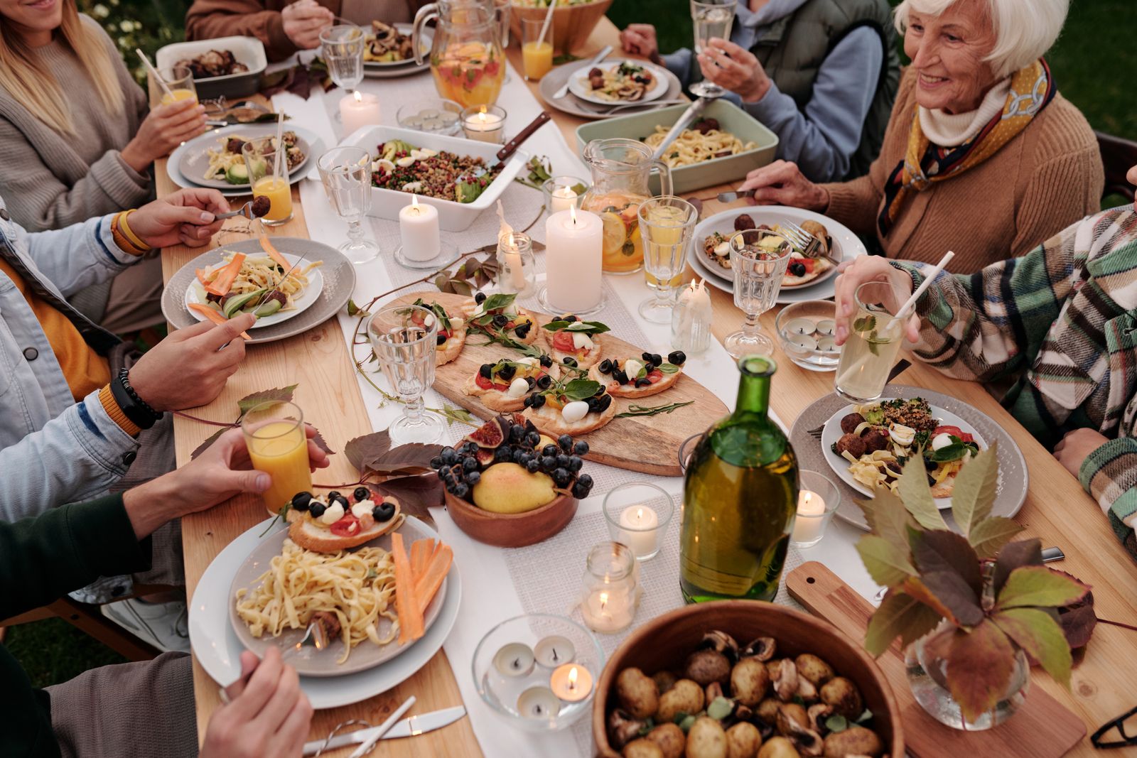 Guests waiting on dinner in a short stay home